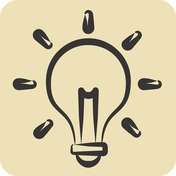 Icon Solution. related to Business Analysis symbol. hand drawn style simple.. Stock Illustration