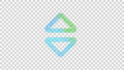 Icon sort is made up of LED square shapes. There are bright diodes and there are Illustrazione stock