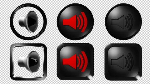Icon sound in mobile pack Stock Illustration