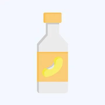 Icon Soy Milk. related to Beverages symbol. flat style. design editable Ilustración de archivo