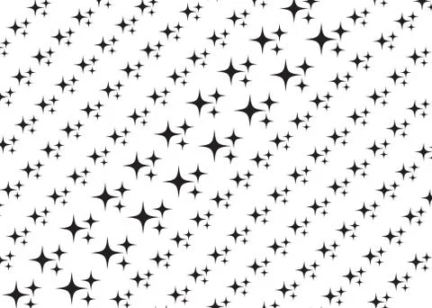 Icon sparkle line. Bright firework, decoration twinkle, shiny flash Stock Illustration