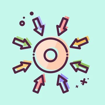 Icon Specific. related to Business Analysis symbol. MBE style simple design.. Stock Illustration