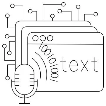 Icon of speech recognition Stock-Illustration