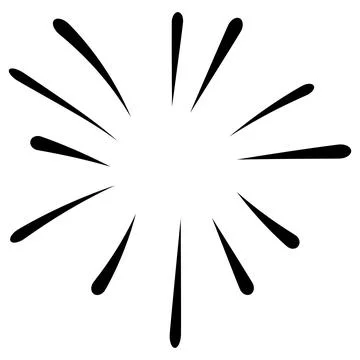 Icon splash in different directions, sputter splashes fireworks Stock Illustration
