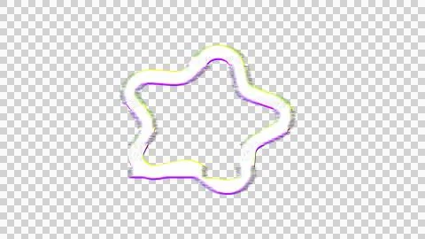 Icon splotch is distorted. Glitch. Noise, chromatic aberration, geometric Stock Illustration