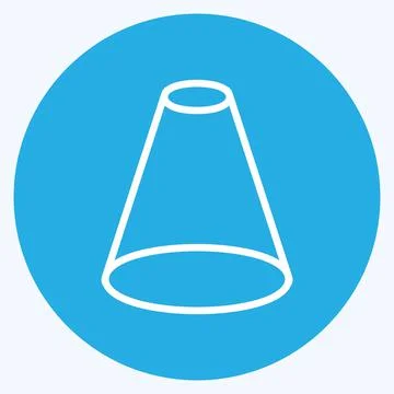 Icon Spotlight. suitable for web interface symbol. blue eyes style. simple de Stock Illustration