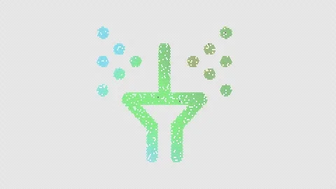 Icon sprinkler is made up of LED square shapes that shimmer and flicker. There Stock Footage 300457863