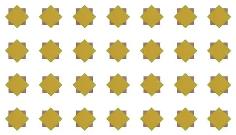 Icon square brick square with cement frame and yellow rhombus set on white ba Stock-Illustration