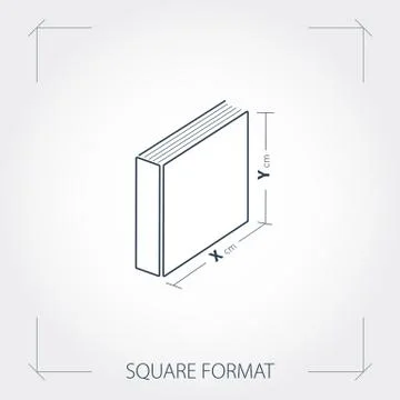 Icon of square format photobook イラスト素材