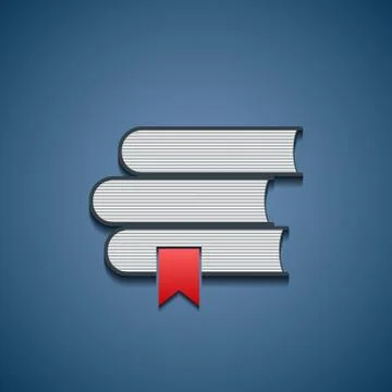 Icon stack of books. イラスト素材