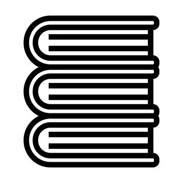 Icon Of Stack Of Books 스톡 일러스트