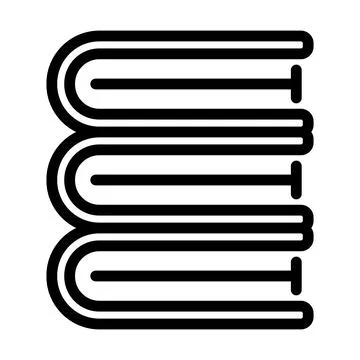 Icon Of Stack Of Books 스톡 일러스트