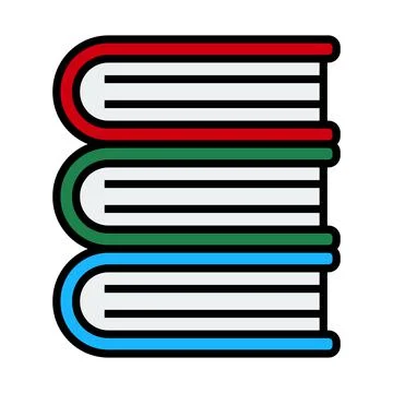 Icon Of Stack Of Books イラスト素材