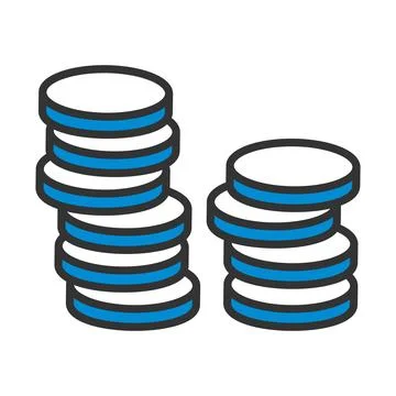 Icon Of Stack Of Coins イラスト素材
