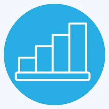 Icon Stairs. related to Building Material symbol. blue eyes style. simple d.. Ilustración de archivo