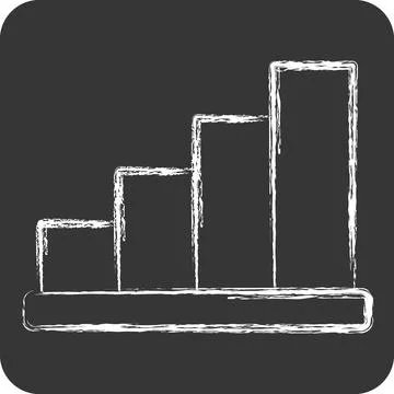 Icon Stairs. related to Building Material symbol. chalk Style. simple desig.. Ilustración de archivo
