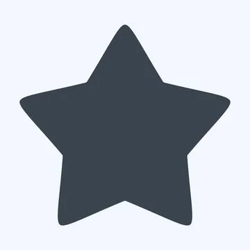Icon Star Fish. related to Animals symbol. glyph style. design editable Stock Illustration