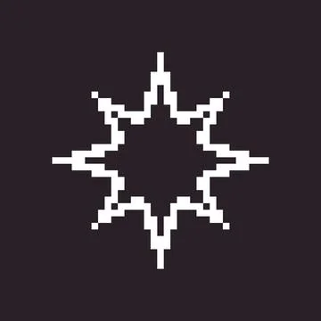 Icon of star or sparkle. shine effect sign Stock Illustration