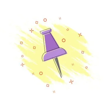 Icon, stationery button in the style of comics. Splash effect, flat design. Stock-Illustration