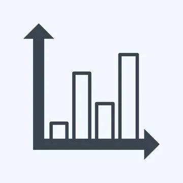 Icon Statistical Analysis. suitable for data analytics symbol. glyph style. s Stock Illustration