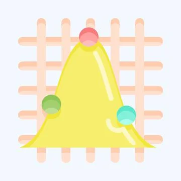 Icon Statistical Analysis. suitable for education symbol. flat style. simple  Stock Illustration