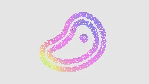 Icon steak is made up of LED square shapes that shimmer and flicker. There are Stock-Footage 300453966