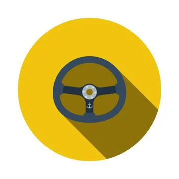 Icon Of Steering Wheel Stock Illustration