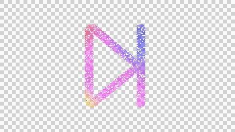 Icon step forward is made up of LED square shapes. There are bright diodes and Stock Illustration