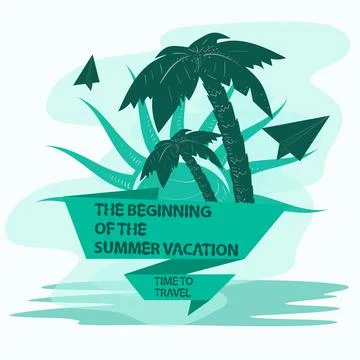 Icon sticker for creating a design on the theme of recreation vacation and tr Stock Illustration