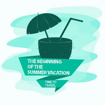 Icon sticker for the design on the theme of recreation vacation and travel co Stock Illustration