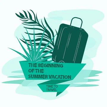 Icon sticker for making a design on the theme of vacation vacation and travel Stock Illustration