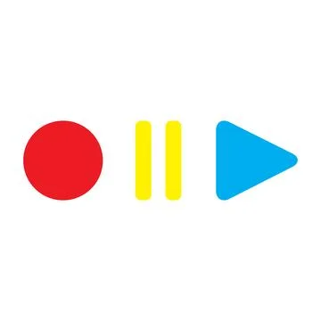 Icon Stop music Stock Illustration