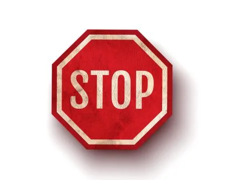 Icon of stop sign Stock Illustration