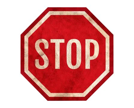 Icon of stop sign Stock Illustration