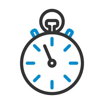 Icon Of Stopwatch Stock Illustration