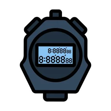 Icon Of Stopwatch Stock Illustration