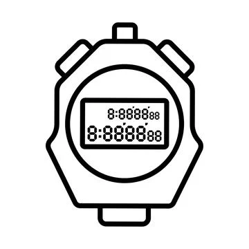 Icon Of Stopwatch Stock Illustration