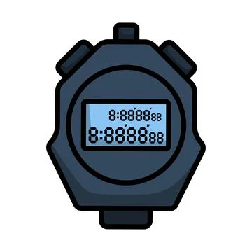 Icon Of Stopwatch Stock Illustration