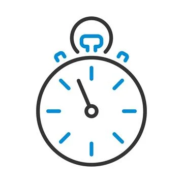 Icon Of Stopwatch Stock Illustration