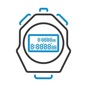 Icon Of Stopwatch Stock Illustration