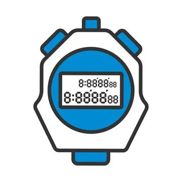 Icon Of Stopwatch Stock Illustration