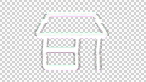 Icon store is distorted. Glitch. Noise, chromatic aberration, geometric Ilustración de archivo