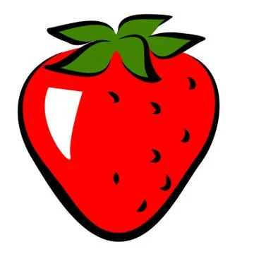 Icon of strawberry Stock Illustration