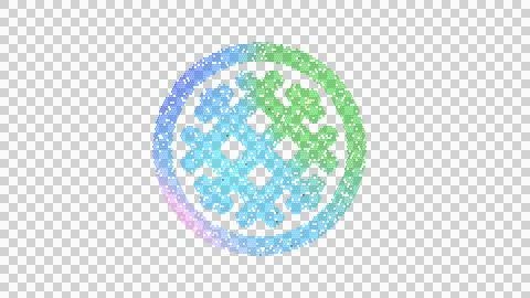 Icon stroopwafel is made up of LED square shapes. There are bright diodes and Stock Illustration