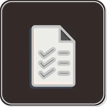 Icon Study Program. related to Education symbol. Glossy Style. simple desig.. Illustrazione stock