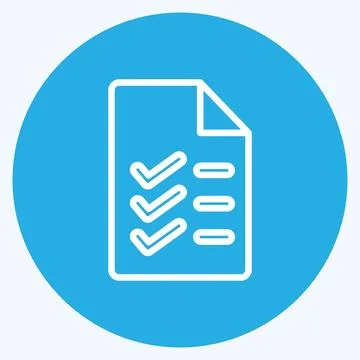 Icon Study Program. related to Education symbol. blue eyes style. simple de.. Illustrazione stock