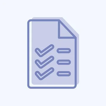 Icon Study Program. related to Education symbol. two tone style. simple des.. Illustrazione stock