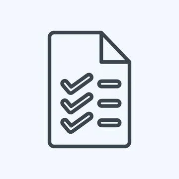 Icon Study Program. related to Education symbol. line style. simple design .. Stock Illustration