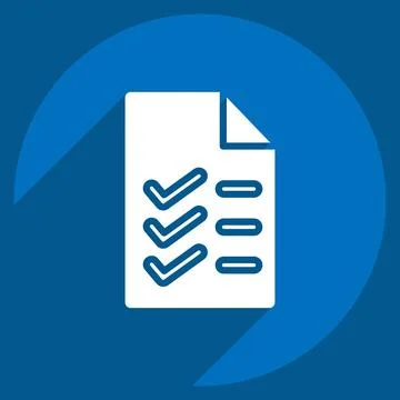 Icon Study Program. related to Education symbol. long shadow style. simple .. Stock Illustration