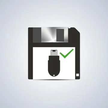 Icon successful write, vector illustration. Illustrazione stock